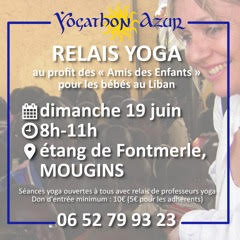 Vente du livre IL SUFFIT D’AIMER pour préserver la vie de Muriel Tran Ercolano durant le Yogathon Azur – 19 Juin 2022